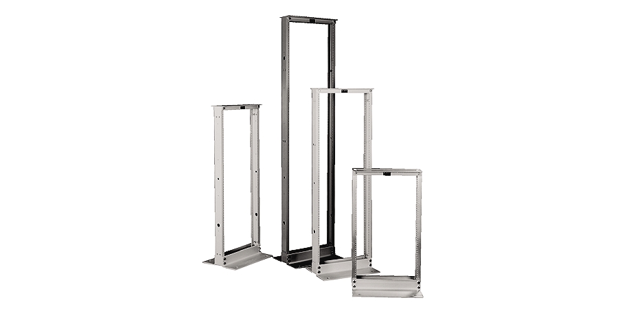 Universal Rack,Gray,84 in. Ht,Powder Coated Aluminum,19 in. Wd Mount,2 ...