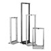 Universal Two-Post Rack; 45 RMU 19" W x 7’ H x 3" D; Black; Top Angle; UL Listed