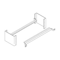 Patch Panel Wire Management Bar; 19&quot;W x 0.62&quot;H; Black