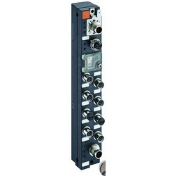 LioN-S DeviceNet device with 8 digital I/O channels, channels can be used universally as inputs or outputs, M8 socket, 3 poles, rotary switches for addressing, M12 bus connection, M12 actuator supply