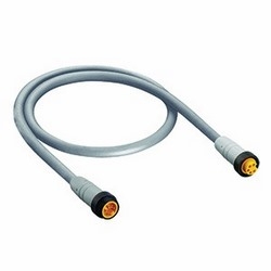 Double-ended cord set, 5 pole 7/8&quot; male straight (external threds) to 5 pole 7/8&quot; female straight connector, 5 meters