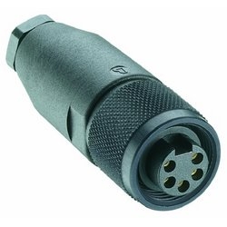 DeviceNet, 5-pole, female field attachable 7/8" connector with screw terminal connection, cable outlet suitable for THIN and THICK DeviceNet cable