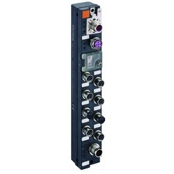 Profibus-DP device with 8 digital inputs to connect standard sensors, M8 socket, 3 poles, rotary switches for addressing, M12 bus connection, M12 power supply