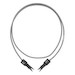 110 to 110 1 Pair Patch Cord, Dark Gray Jacket, 3 FT