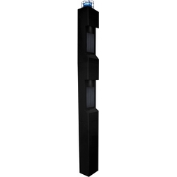 Tower Top with Light and Cage, Black