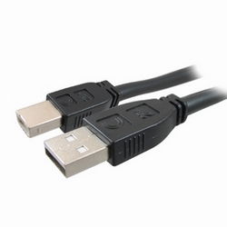 Pro AV/IT active USB A male to B male cable, 25ft (center position)