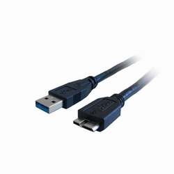 USB 3.0 A male to micro B male cable, 15ft