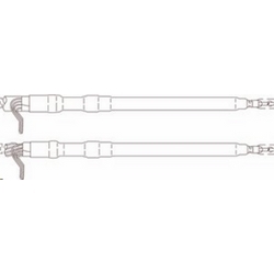 Cold Shrink QT-III résiliation Kit 7644-T-110, Non-jupe, 0,83-1,53 » (21, 1-38,9 mm) câble isolation ext.
