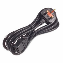 APC Pwr Cord, 16A, 200-240V, C19 to UK Plug Black 2 m