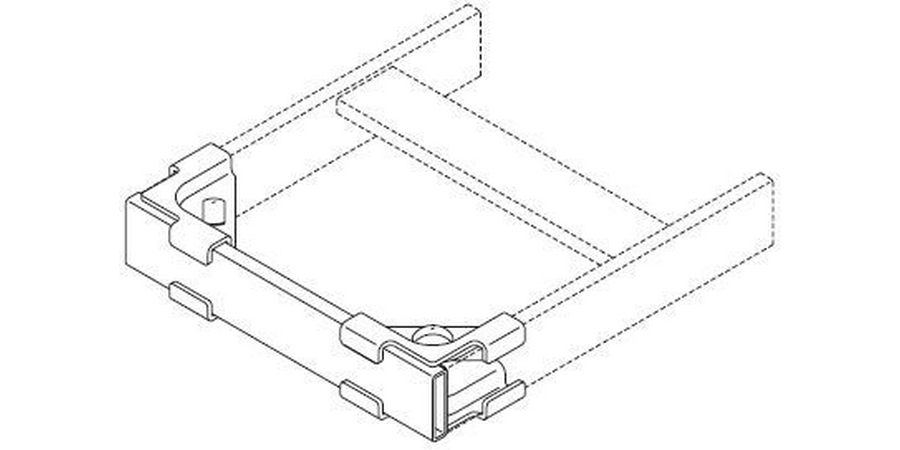 End Closing Kit, Height 1.5 in., Steel, Width 12 in. (300mm)