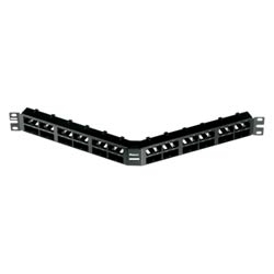 Mini-Com Angled Patch Panel 48 port 1 RU BL