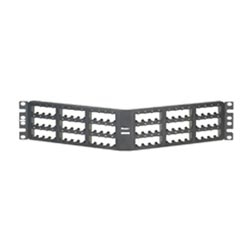 Mini-Com Ang Flush Patch Panel 72 Port 3 RU BL