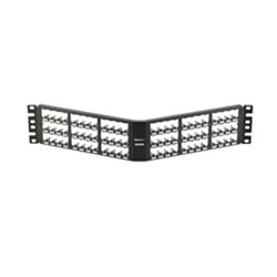 72-Port Angle d all Metal Patch Panel, 2 RU