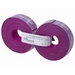 Hook and Loop Cable Ties Refill, ID-SCRATCH, Perforated in 3cm Pieces, Includes 2 Rolls of 2.5 meters, Violet Red