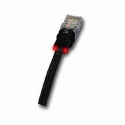 Cat 5E Patchcord, FTP, BasicPatch, Black Jacket, RJ45 Connectors, With Optical Fiber Identification, 1.2m, Pack of 12