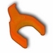 PatchClips, Removable Identification Clips, Color: Orange, Pack of 50