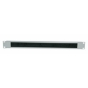 19" 2U Cable Entry Panel With Brush, 1.5 mm Steel, 2U, 10 mm (D) x 483 mm (W), Light Grey