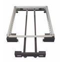 Plinth With Anti-Swing Kit For Aluminum Frames, Pull-Out Stabilizer, 1.5 mm Steel, 90mm (H) X 600mm (W)X 1070 mm (D), Black