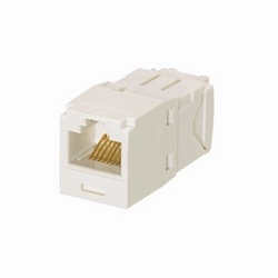 Mini-Com Module, Category 6, UTP, 8-Position 8-Wire, Universal Wiring, Arctic White, TG Style