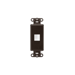 QuickPort Modular Furniture Faceplate, 4-Port, Grey, Includes 1 Blank Insert, Compatible with Steelcase, Haworth, HON, and Others, Compatible with Herman Miller when G1189A Reducer (from Herman Miller) is used.