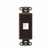 QuickPort Modular Furniture Faceplate, 4-Port, Grey, Includes 1 Blank Insert, Compatible with Steelcase, Haworth, HON, and Others, Compatible with Herman Miller when G1189A Reducer (from Herman Miller) is used.