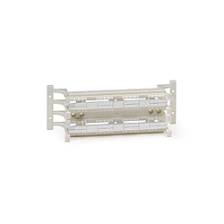 Leviton 42080 Placca A Muro QuickPort 2 Porte Con Finestra ID – Singola Gang, Colore Mandorla Chiara, Per Moduli RJ45