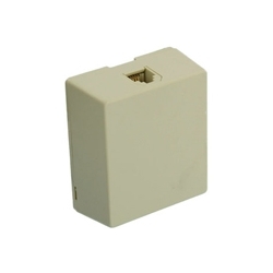 Type 625A2 Surface Mount Jack, 6-Position 4-Conductor, Screw Terminal, Ivory