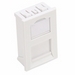 LJ6C-style Wallplate Insert, 1-Port, Flat, 37.5mm x 22mm, White, Includes Shutter and ID Window