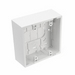 Surface Mount Backbox, Dual Gang, White, 1.89" Depth