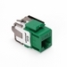 eXtreme 10G QuickPort Connector, Univeral Wiring, 110 Style Termination, UTP Category 6A, Green