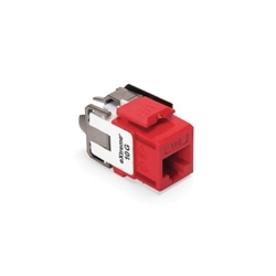 eXtreme 10G QuickPort Connector, Univeral Wiring, 110 Style Termination, UTP Category 6A, Red