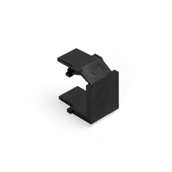 Blank QuickPort Insert - Color Black. Priced per each, packaged in qty of 10. Must be ordered in qty of 10.