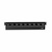 Cable Management Duct, Slotted, Horizontal, Rack Mount, 1RU, 1.5" Width x 3" Depth Front Only, PVC, With Clip/Slotted Duct Cover