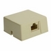 RJ31X Surface Mount Jack with Shorting Bar, 8P8C, Screw Terminal, Ivory