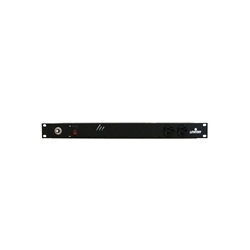 120 Volt 20 Amp Surge Protected, 19 Inch Rack Mount with Switch and 5-20P Plug, Data Sensitive, 1440 Joules, 330V Impulse Clamping, 12 Feet 14-3 SJT Cord Length, Steel Housing - Black