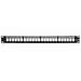 QuickPort Patch Panel with Magnifying Lens Label Holder, 24-Port, 1RU, Includes Cable Management Bar