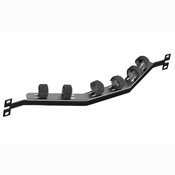Angled Cable Management Bar,Rear Cable Management,Black,16 ga. Steel,1U ...