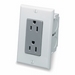 47605-ACN J-Box Kit Duplex Receptacle, Gray and White