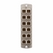 Opt-X Precision Molded Plate (Beige), 62.5/125um Multimode OM1, Duplex SC, 12 Fibers, Zirconia Ceramic Sleeve