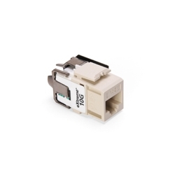 eXtreme 10G QuickPort Connector, Univeral Wiring, 110 Style Termination, UTP Category 6A, Light Almond