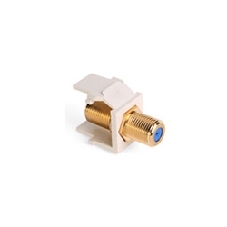 QuickPort F-Type Adapter, Gold-Plated, Light Almond