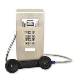 Strong and Compact Mini Wall Mount Phone with Keypad. Designed Small and Durable to Easily Fit Your Toughest Environments