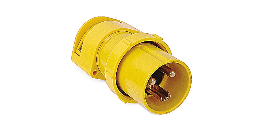 Pin and Sleeve Plug,30 A,Yellow,DuraV,2 Pole,3 Wire,Straight,CSA, UL ...