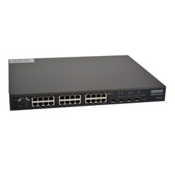 (22) 10/100/1000 BASE-T(X) + (2) Gigabit Combo Ports + (2) 100/1000 BASE-FX with Power Over Ethernet (PoE+)