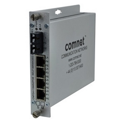 10/100TX 4TX/1FX Ethernet Self-Managed Switch with Power Over Ethernet PoE