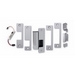 Door Electric Strike, 12/24 VDC, 0.45/0.25A, 3070 Lb Static Load, Satin Stainless Steel, With Faceplate, For Cylindrical and Mortise Lockset with or Without 1" Deadbolt