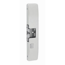 Electric Strike, Fire Rated, 1-3/4" Width x 3/4" Depth x 9" Height, Satin Stainless Steel, Latchbolt Monitor