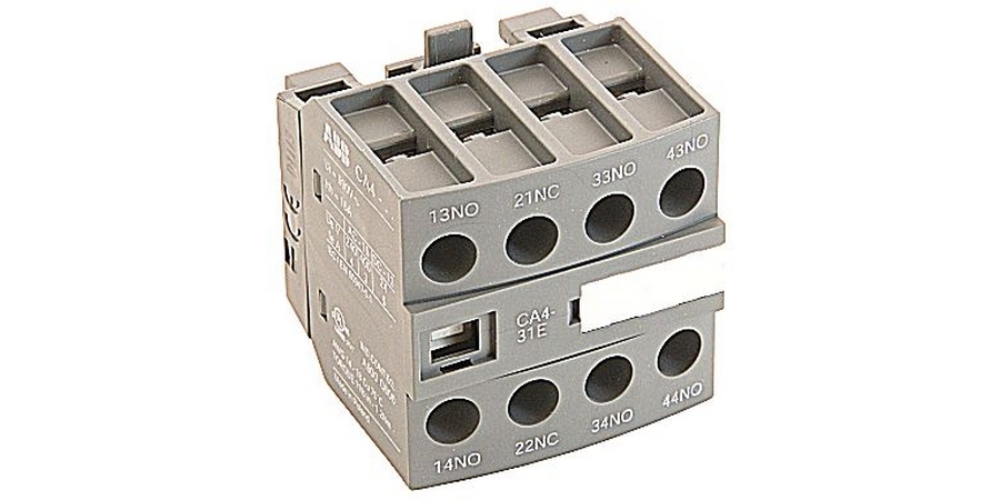 Auxiliary Contact Block, 2 to 6 A, 127 to 690VAC, 24 to 600VDC, Screw ...