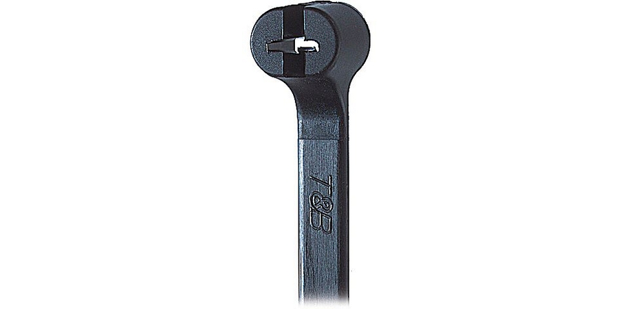 Tie, Cable; Nylon; 50 lb.; Black; 7.31 in. Long