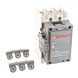 3 pole, 275 amp, non-reversing across the line contactor with 208V AC coil and 1 NO and 1 NC auxiliary contacts
